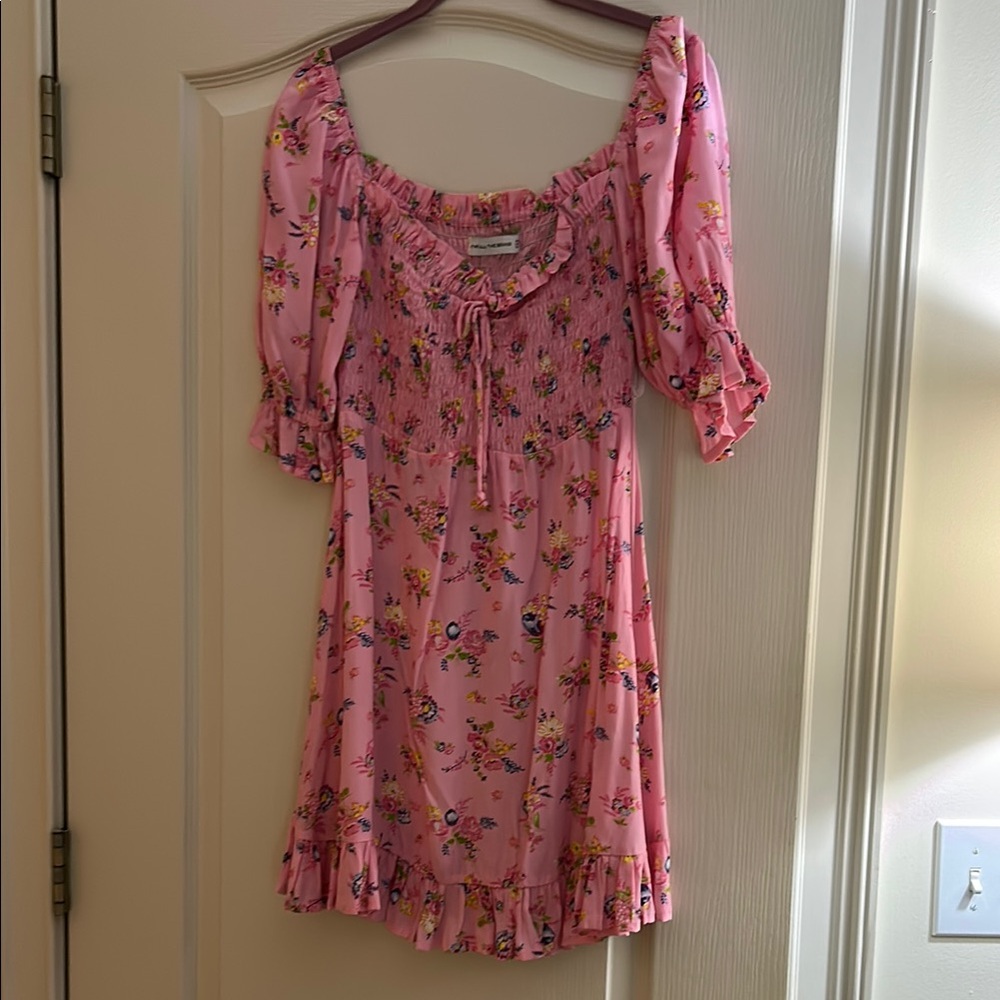 Faithfull the Brand Pink Floral Mini Dress